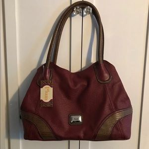 Maroon Shoulder Purse NWT Vegan